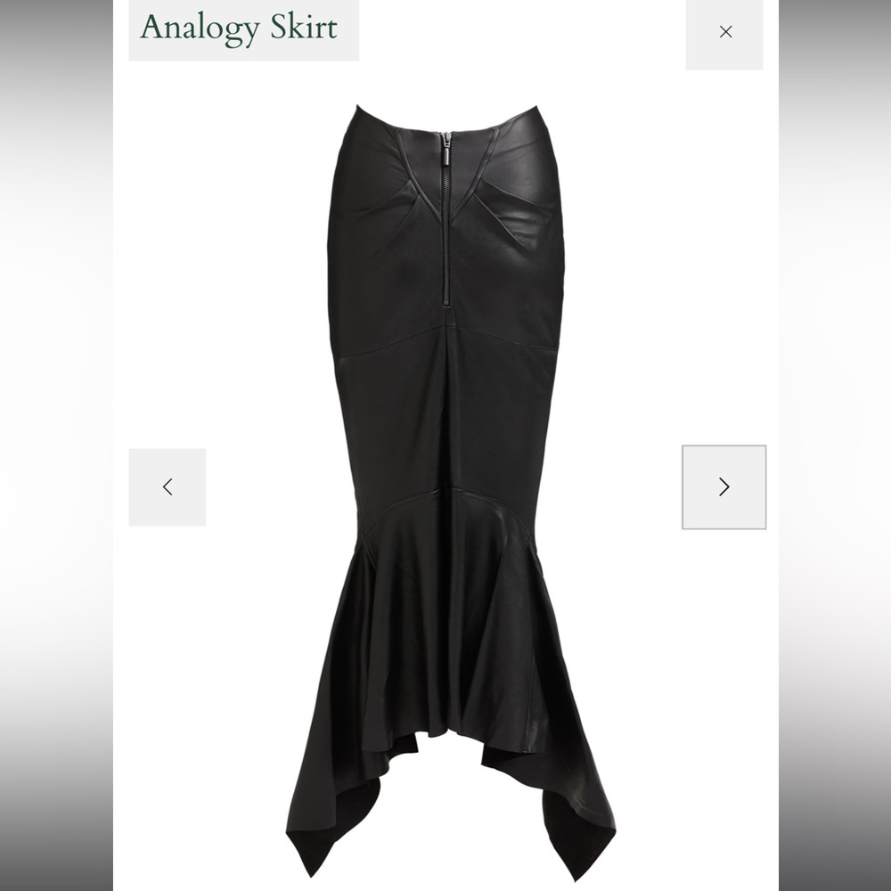 Maticevski Statement Black Mermaid Skirt - Picture 6 of 9